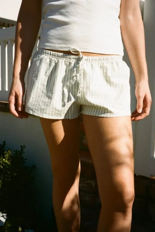 Mary Striped Sweatshorts sold by Brandy Melville