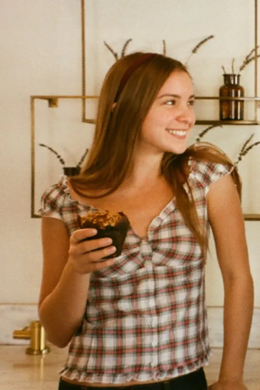 Elena Plaid Top sold by Brandy Melville