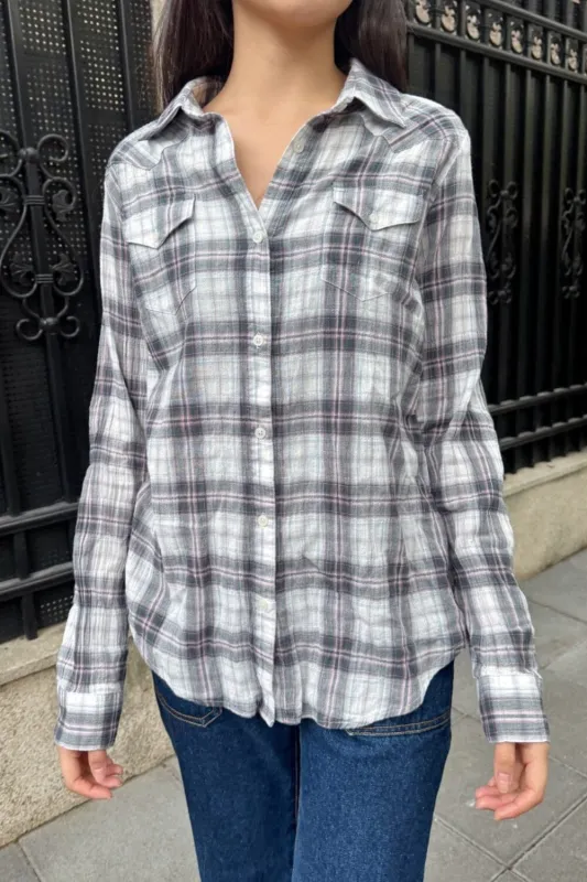Hazel Flannel Top sold by Brandy Melville