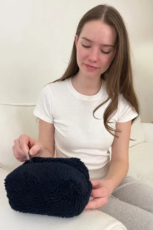 Sherpa Mini Makeup Bag sold by Brandy Melville