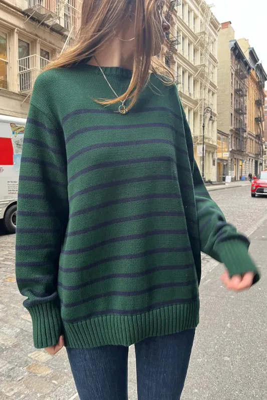 Brianna Cotton Thin Stripe Sweater sold by Brandy Melville