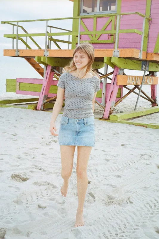 Ginny Polka Dot Top sold by Brandy Melville