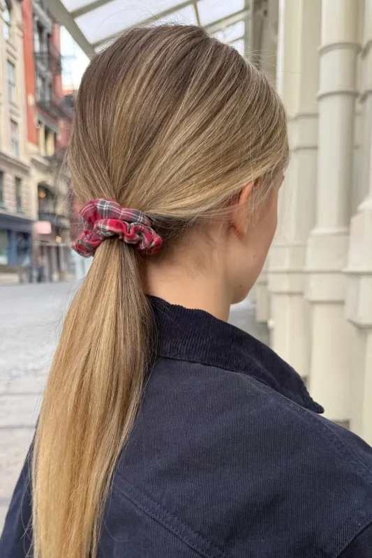 Plaid Scrunchie sold by Brandy Melville