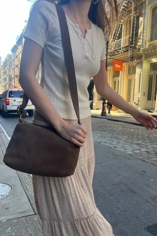 Brown Suede Purse sold by Brandy Melville