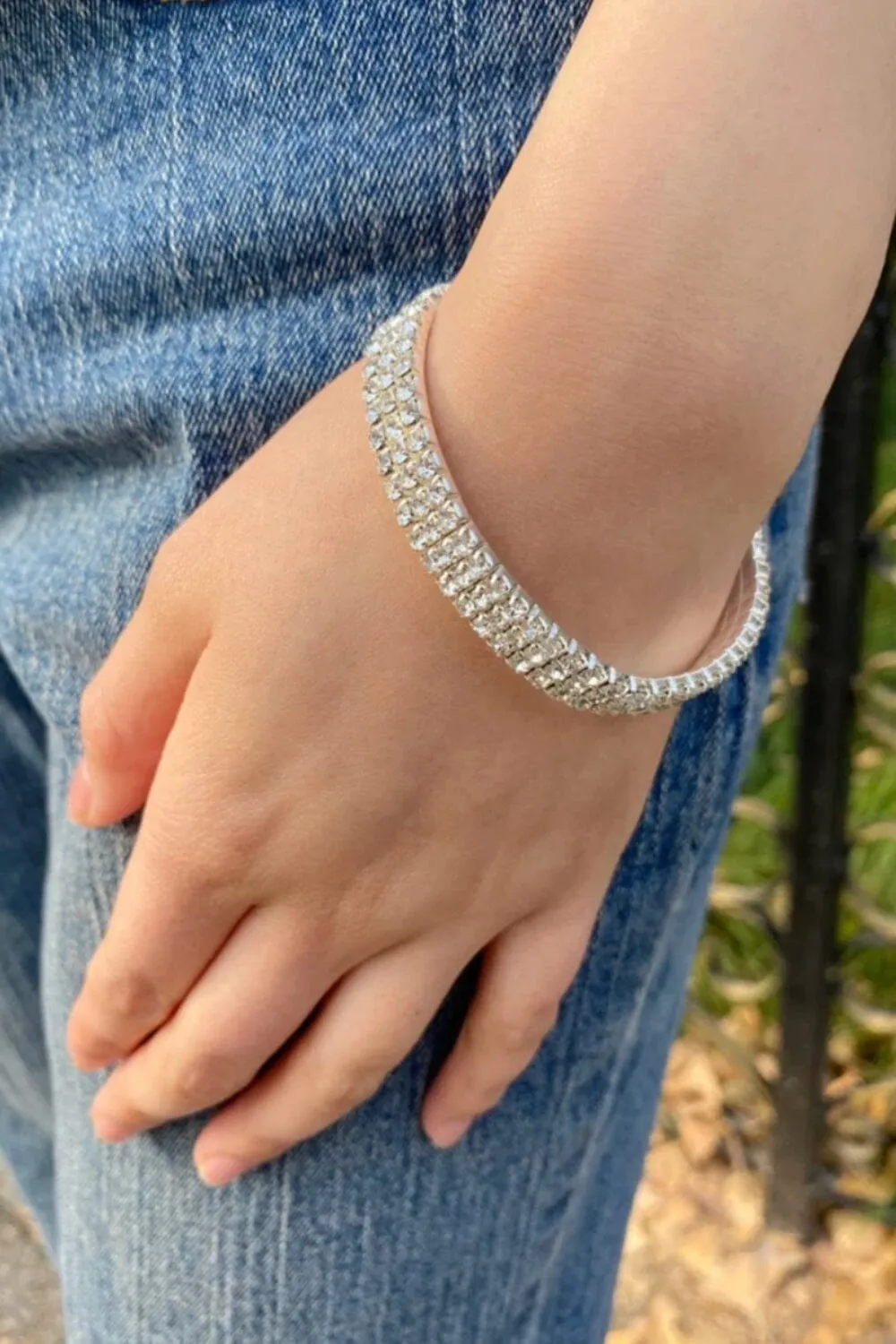 Rhinestone Bracelet sold by Brandy Melville product image thumbnail 2