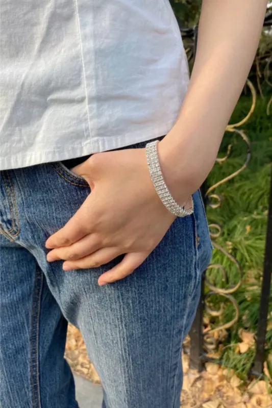 Rhinestone Bracelet made by Brandy Melville