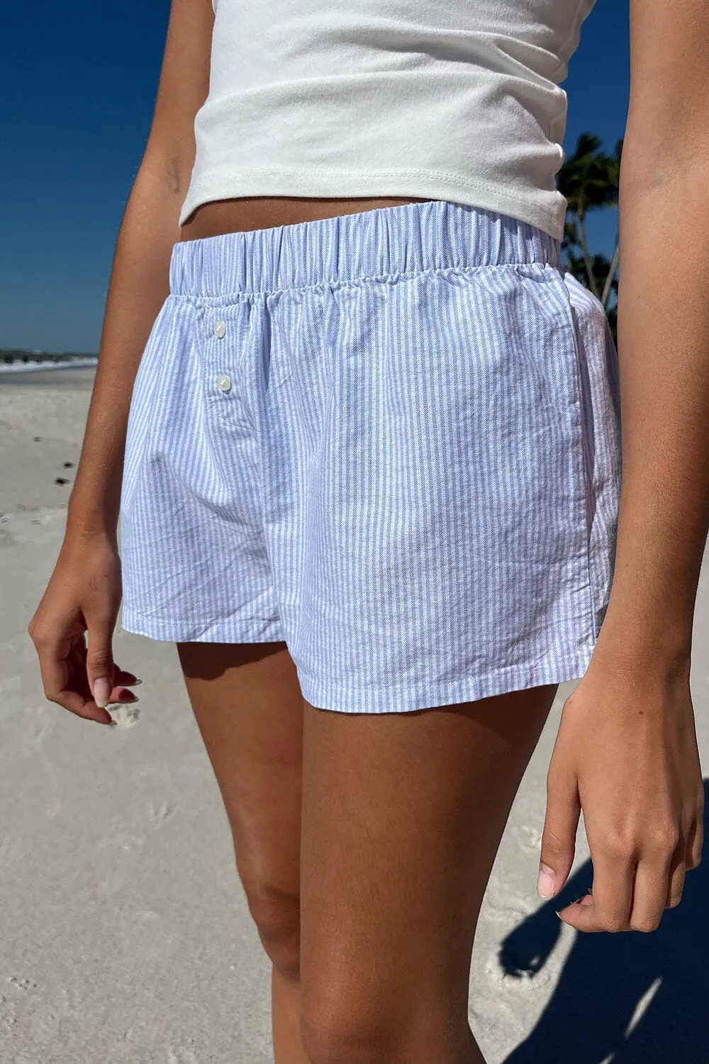 Keira Striped Boxer Shorts sold by Brandy Melville product image thumbnail 3