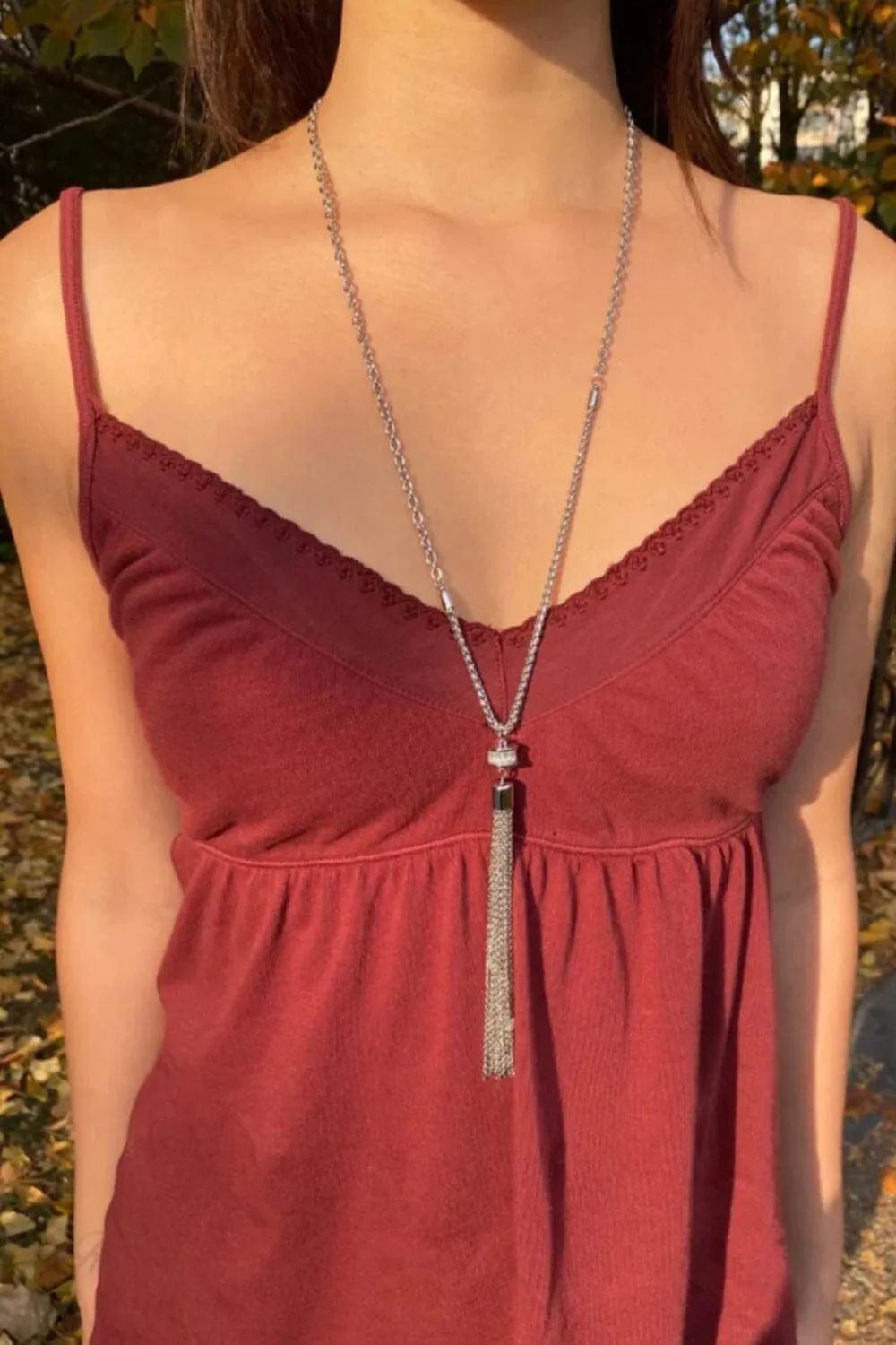 Tassel Necklace sold by Brandy Melville