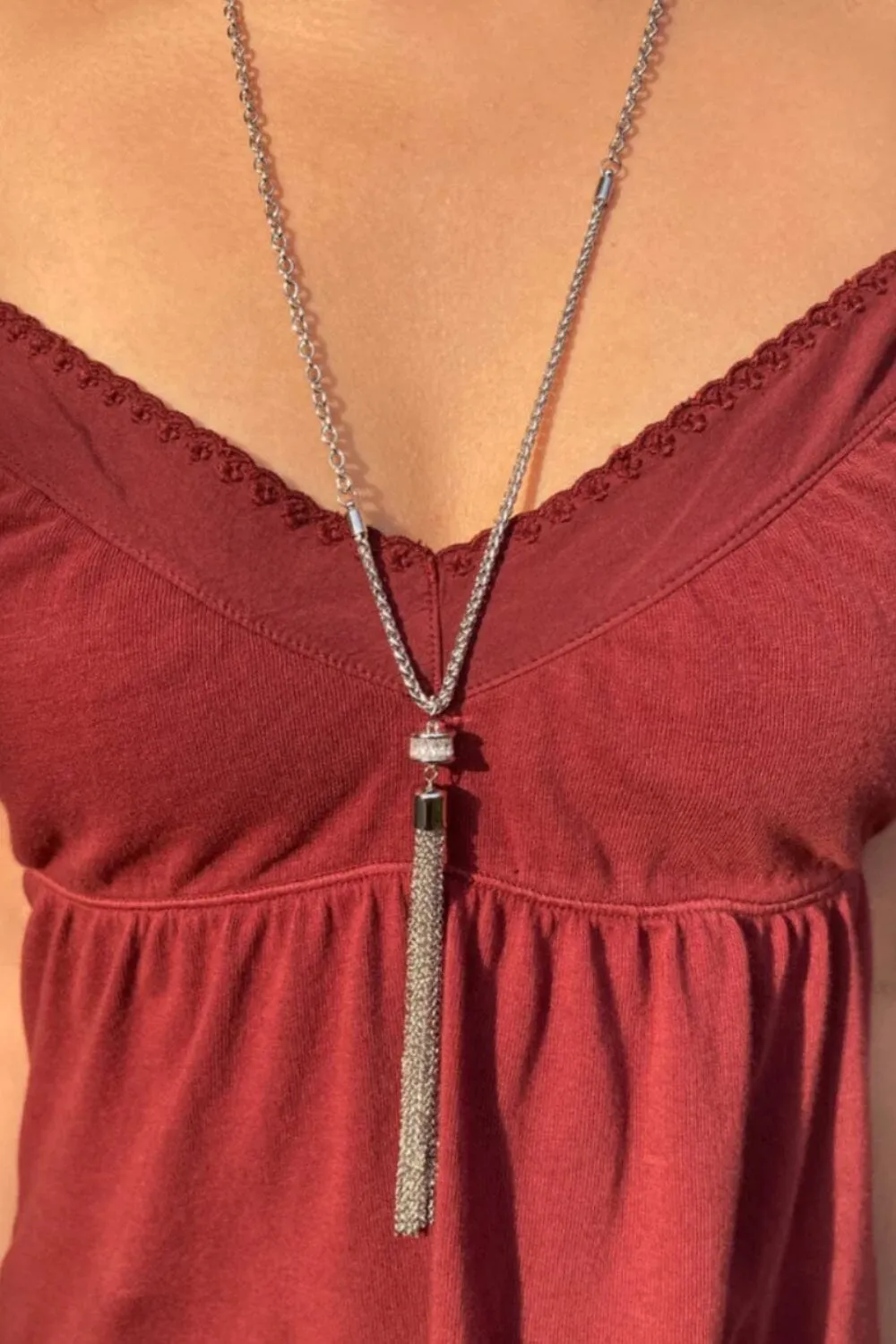 Tassel Necklace sold by Brandy Melville product image thumbnail 2