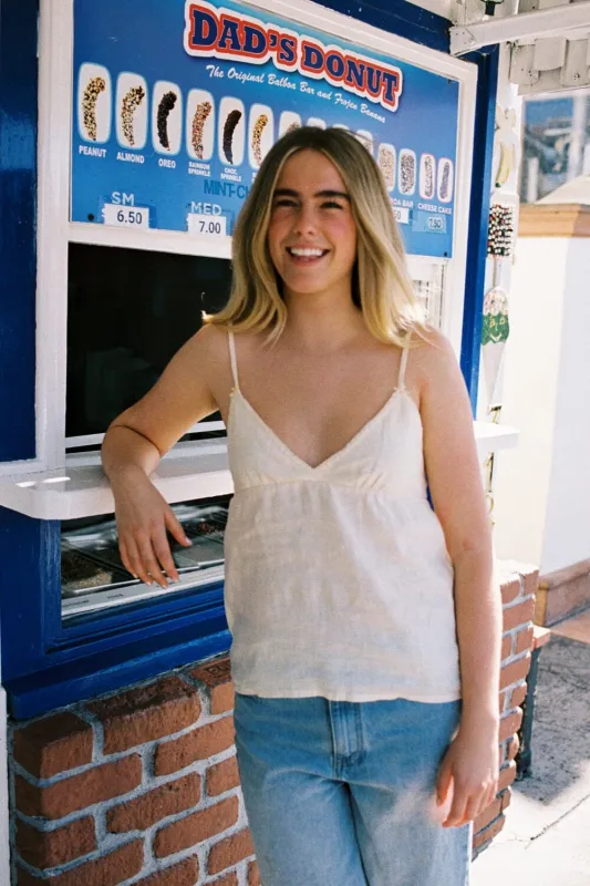 Edith Linen Tank sold by Brandy Melville