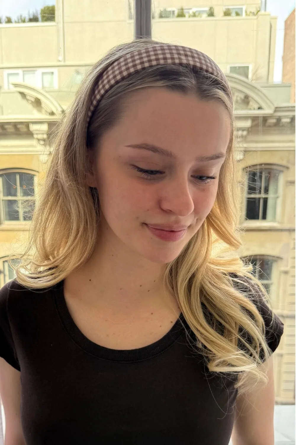 Checkered Headband sold by Brandy Melville product image thumbnail 2