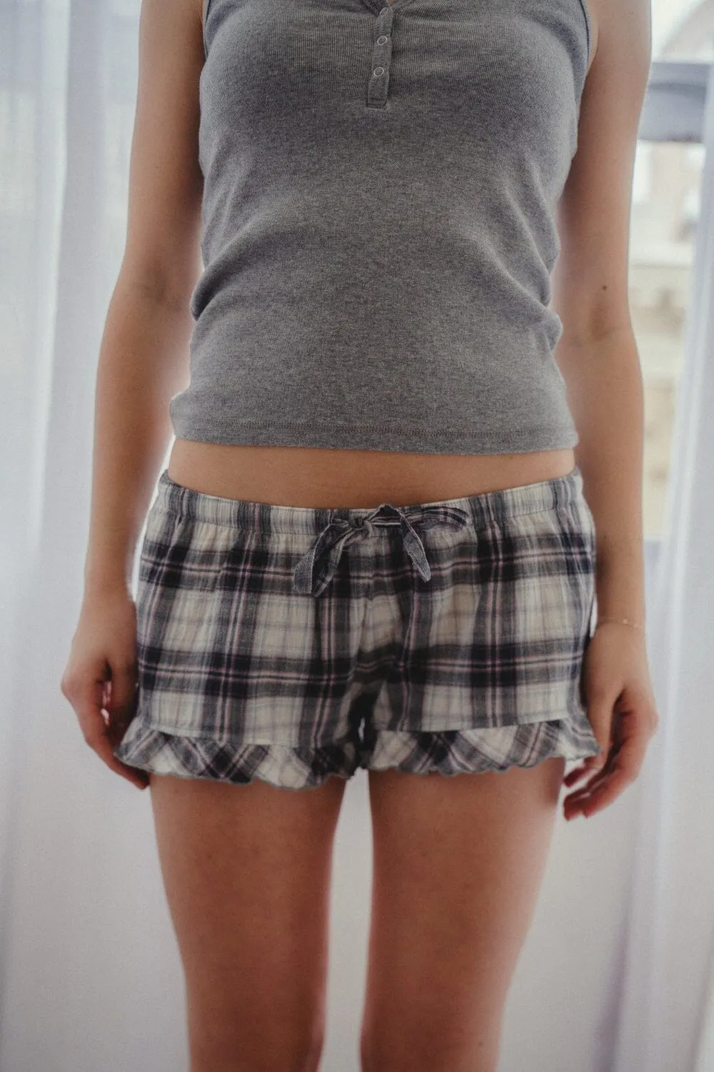 Poppy Plaid Shorts sold by Brandy Melville product image thumbnail 2