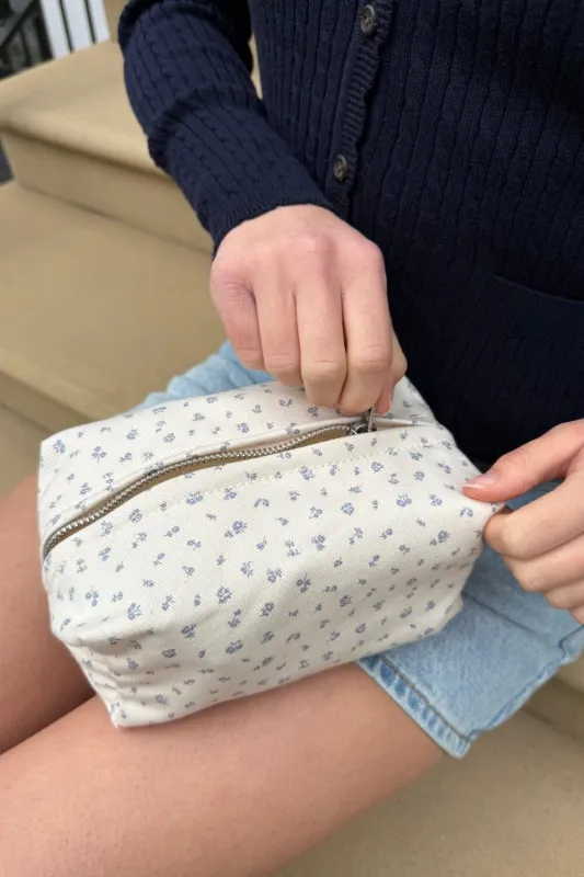 Floral Mini Makeup Bag made by Brandy Melville