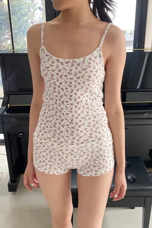 Skylar Floral Tank made by Brandy Melville