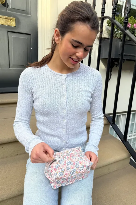 Floral Makeup Bag made by Brandy Melville