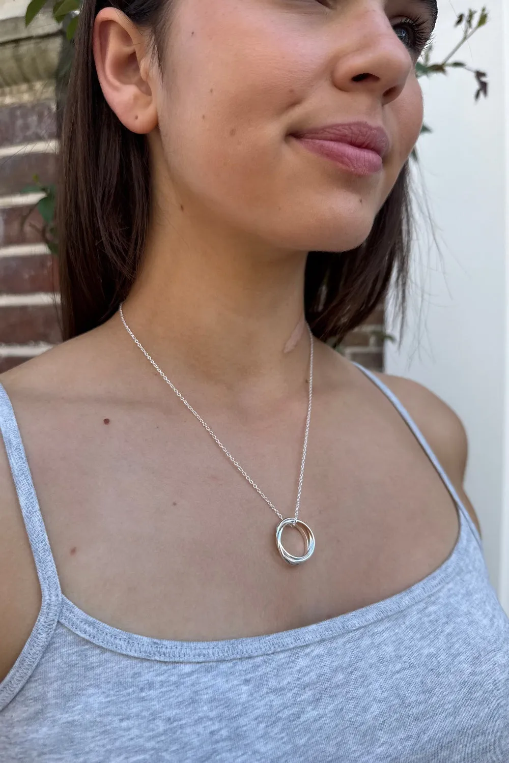 Circle Chain Necklace sold by Brandy Melville