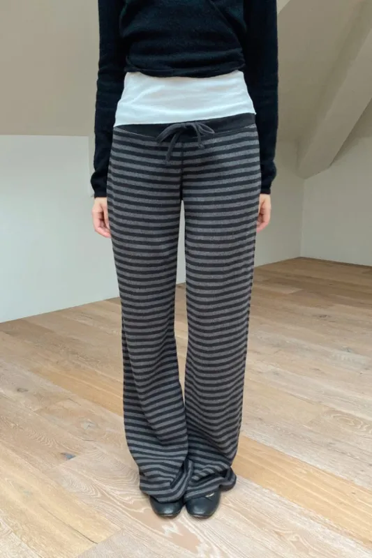 Hilary Striped Pants made by Brandy Melville