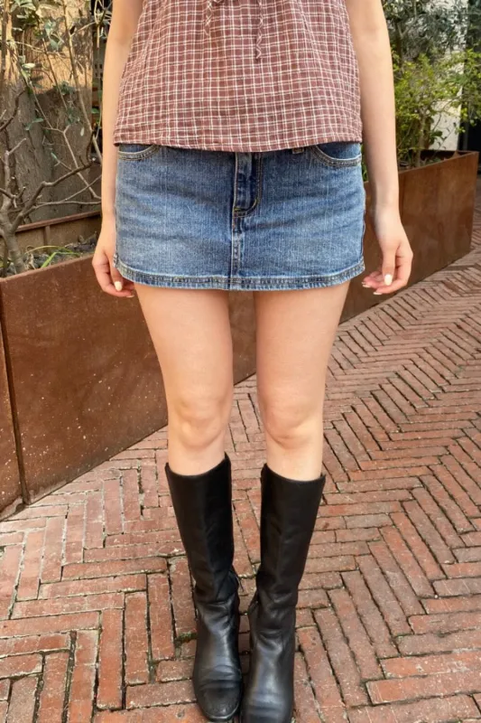 Malia Mini Denim Skirt made by Brandy Melville