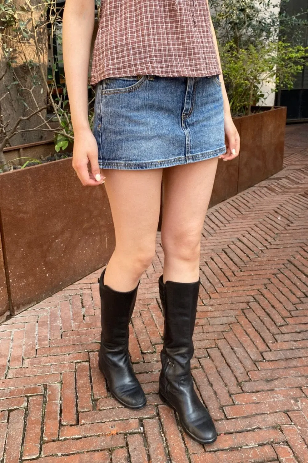 Malia Mini Denim Skirt sold by Brandy Melville product image thumbnail 2