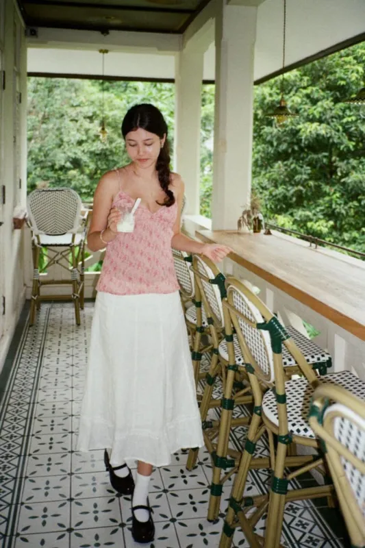 Edith Floral Tank made by Brandy Melville