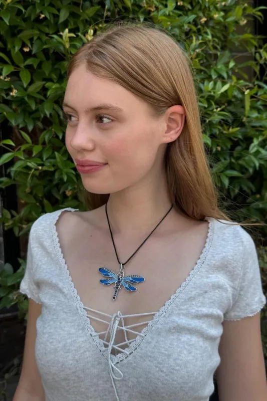 Dragonfly Rope Necklace made by Brandy Melville