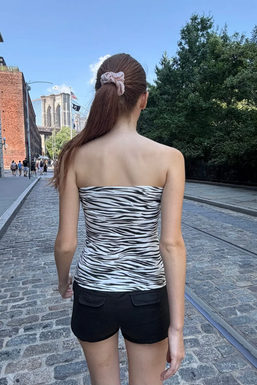 Evelyn Zebra Tube Top sold by Brandy Melville product image thumbnail 2