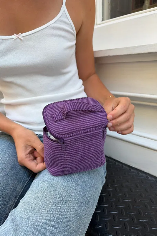 Stripes Makeup Bag made by Brandy Melville