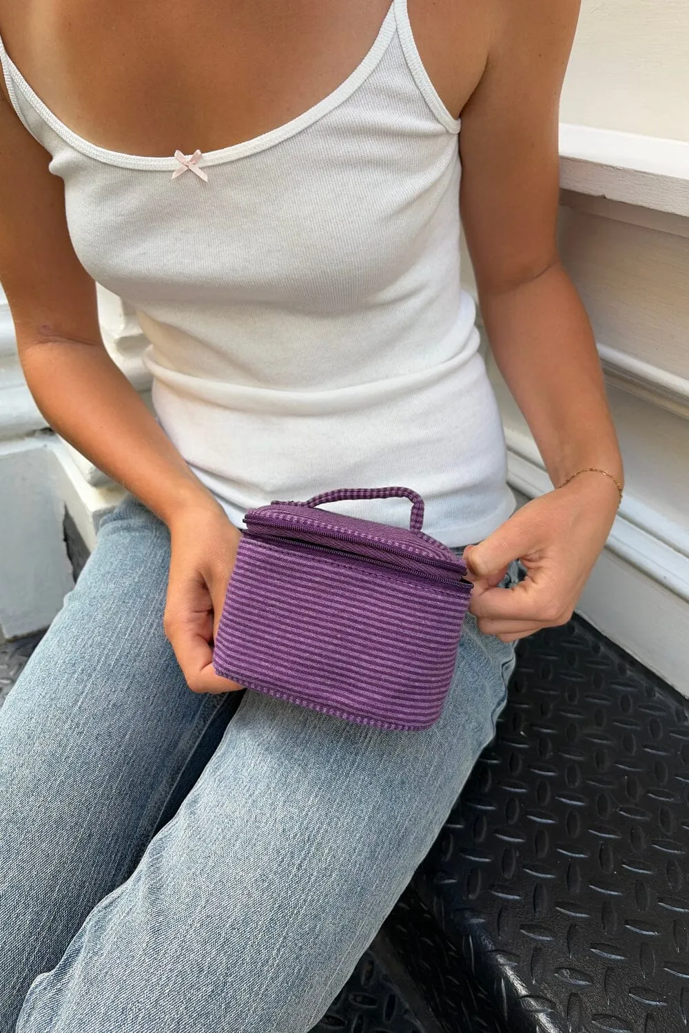 Stripes Makeup Bag sold by Brandy Melville product image thumbnail 2