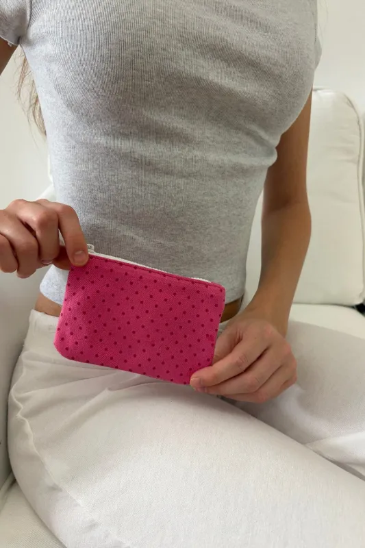 Polka Dots Coin Purse made by Brandy Melville