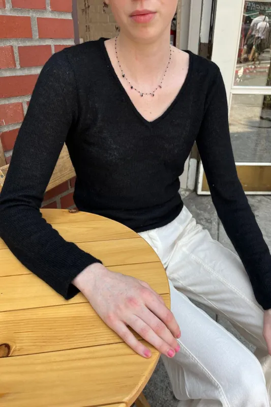 Andi Mohair V-Neck Sweater sold by Brandy Melville