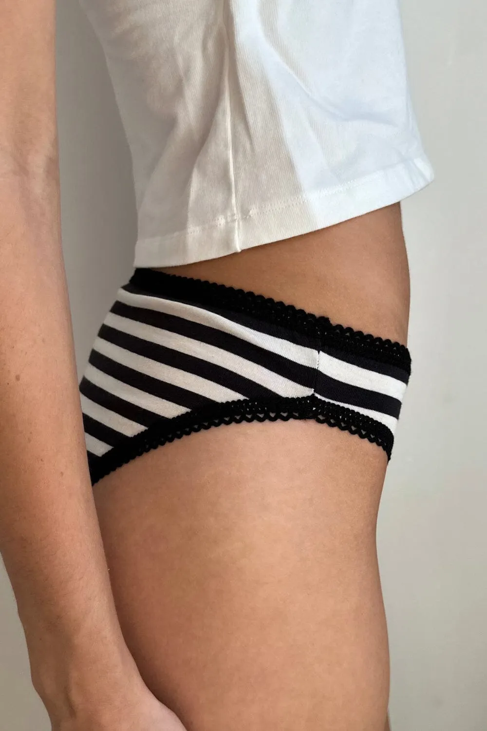 Stripe Scallop Underwear sold by Brandy Melville product image thumbnail 4