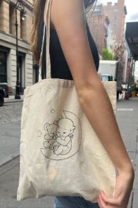 Sleeping Cherub Tote Bag sold by Brandy Melville