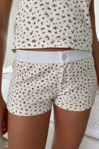 Boyshort Floral Underwear sold by Brandy Melville