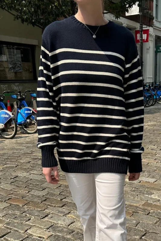 Brianna Cotton Thin Stripe Sweater sold by Brandy Melville