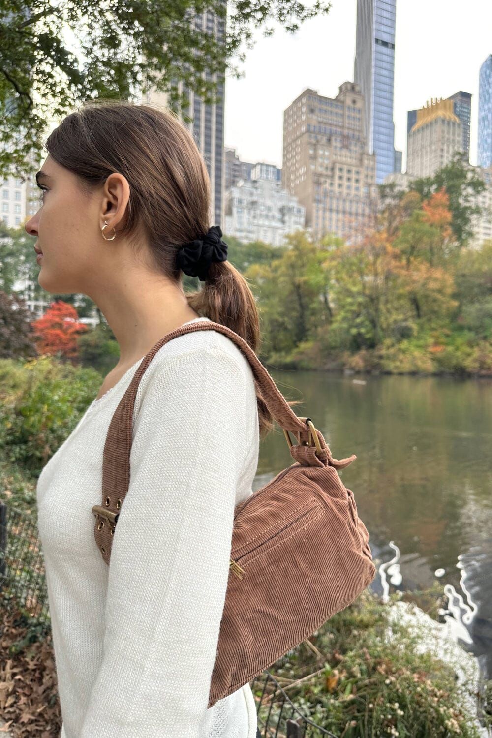 Corduroy Buckles bag sold by Brandy Melville product image thumbnail 2