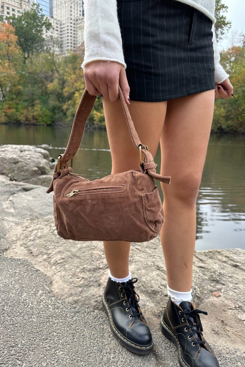 Corduroy Buckles bag sold by Brandy Melville product image thumbnail 3