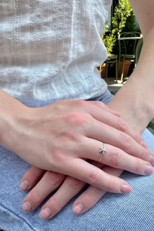 Silver Star Ring sold by Brandy Melville