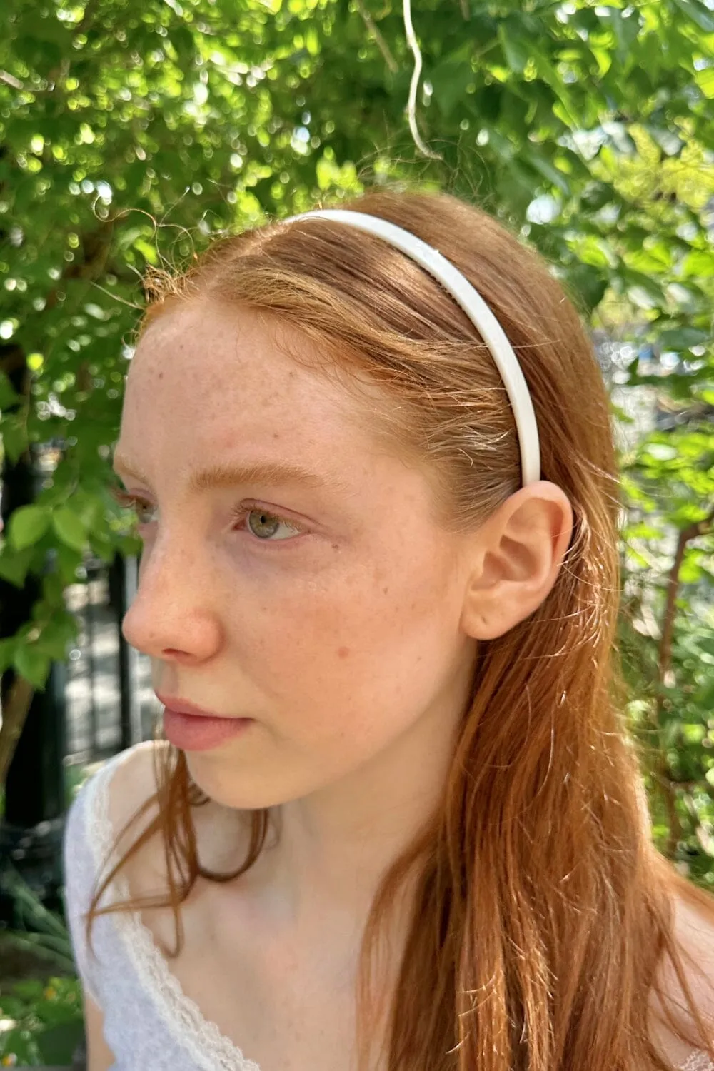 White Headband sold by Brandy Melville product image thumbnail 2