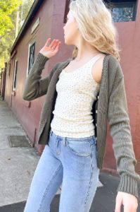 Billie Long Cotton Sweater sold by Brandy Melville