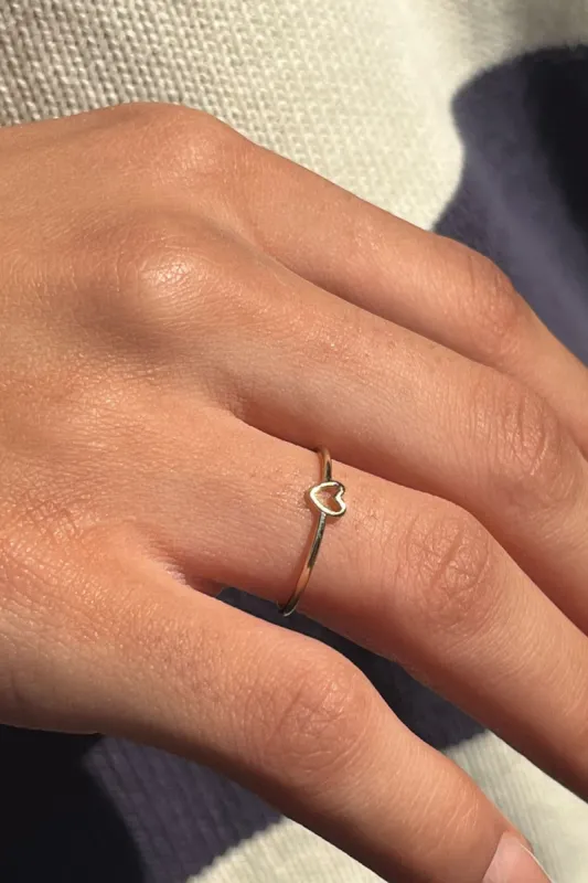 Mini Heart Ring sold by Brandy Melville