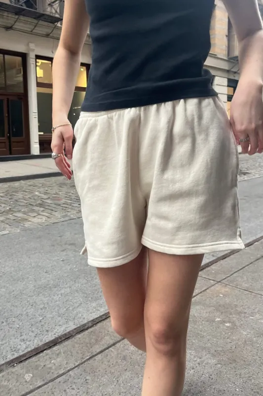 Rosa Fleece Sweatshorts sold by Brandy Melville
