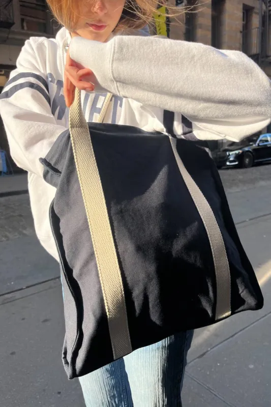 Navy Blue Canvas Tote Bag sold by Brandy Melville