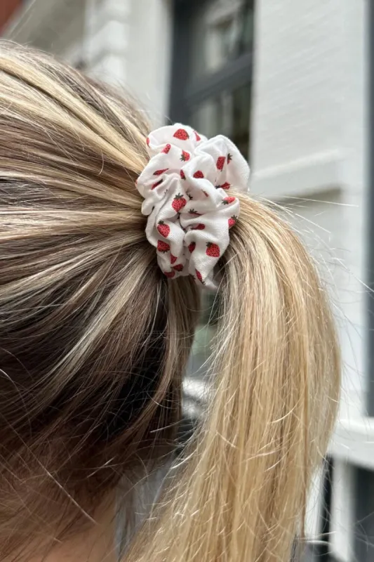 Strawberry Scrunchie sold by Brandy Melville
