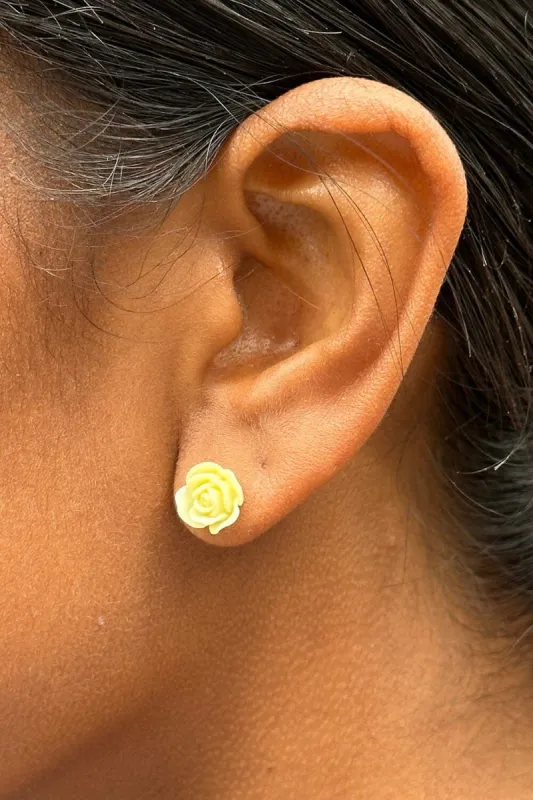 Rose Stud Earrings made by Brandy Melville