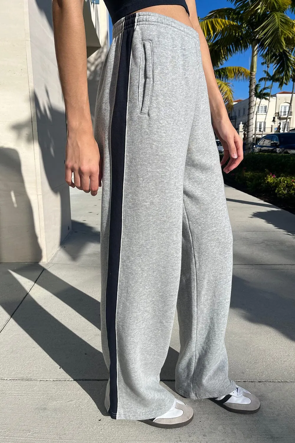 Anastasia Stripe Sweatpants sold by Brandy Melville