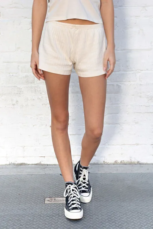 Emery Eyelet Sweatshorts sold by Brandy Melville
