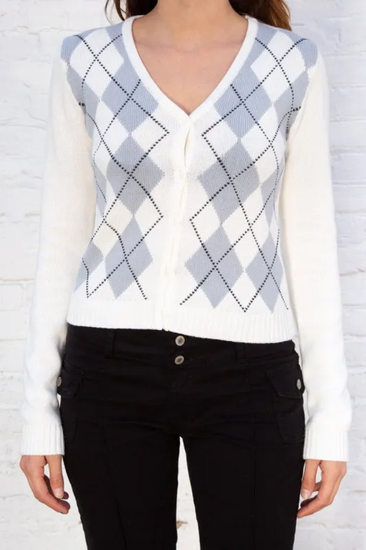 Elizabeth Cotton Argyle Sweater sold by Brandy Melville