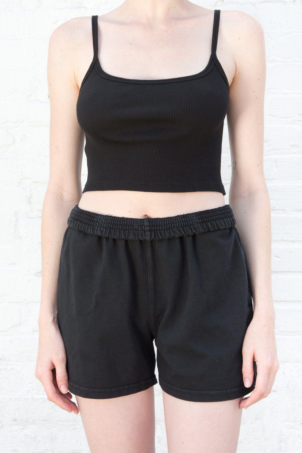 Skylar Rib Cotton Tank sold by Brandy Melville