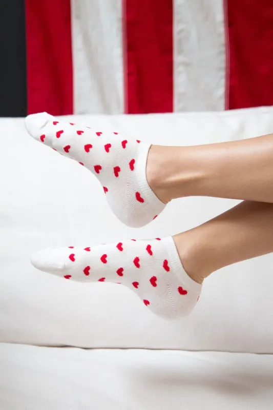 Red Heart Ankle Socks sold by Brandy Melville