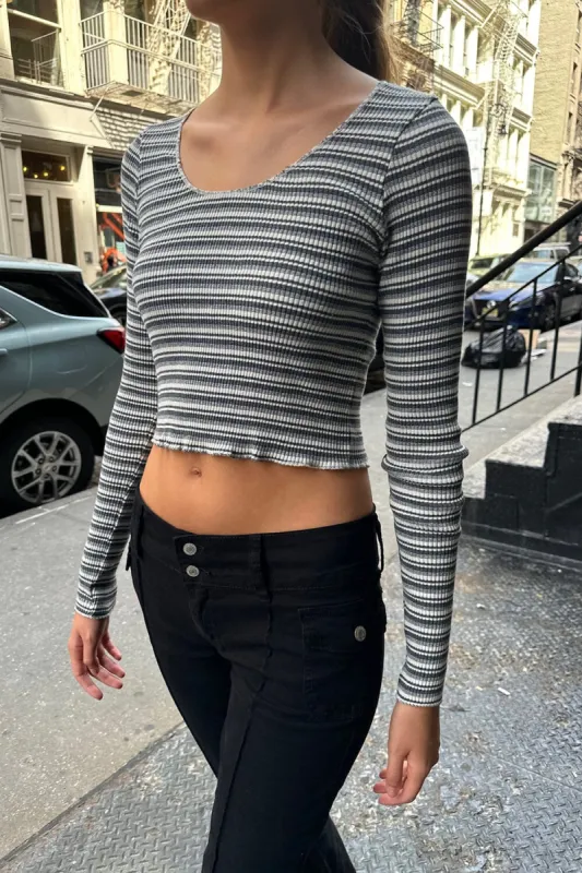 Mckenna Striped Top sold by Brandy Melville